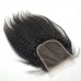 5x5 Kinky Straight Lace Closure,Natural Color,Brazilian Human Virgin Hair
